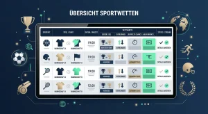 Sportereignisse in einer Listenansicht mit Marktbezeichnungen im Sportbereich von GrandPashaBet